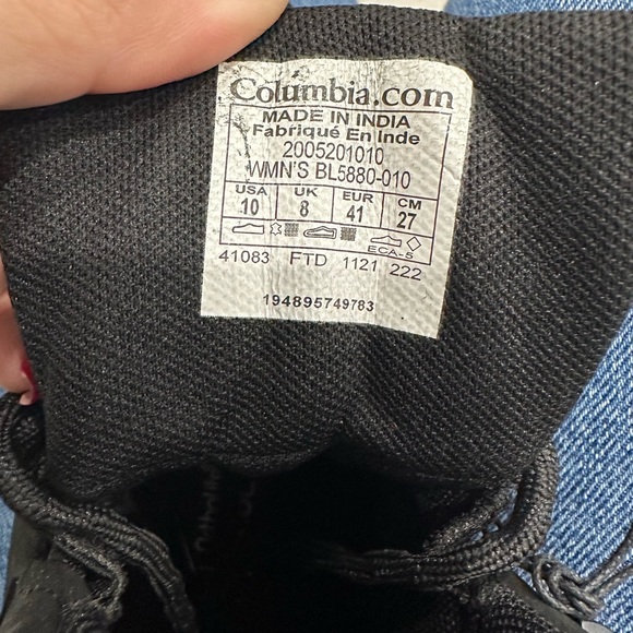 New Columbia Men's Facet Sierra OutDry hiking Boots  black waterproof size US 10 - Picture 3 of 7